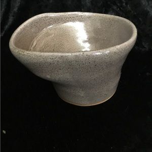 Handcrafted Pottery Mixing Bowl With Pour Spout, Artist Signed